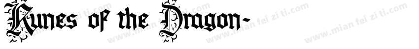 Runes of the Dragon字体转换